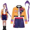 Girls Idol Stage Costume Kids Hip Hop Jazz Dance Outfit Crop Top Jacket Skirt Shorts Concert Performance Cosplay Suits