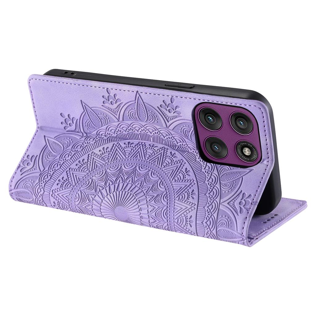 For Motorola Moto G86 5G Case Magnetic Closing Leather Phone Cover Pattern Imprinted