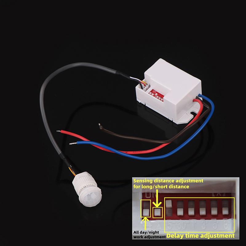 1 Piece Pir Sensor Detector 360Degree Mini Recessed Pir Ceiling Occupancy Motion Sensor Detector Light Switch For Home Hotel