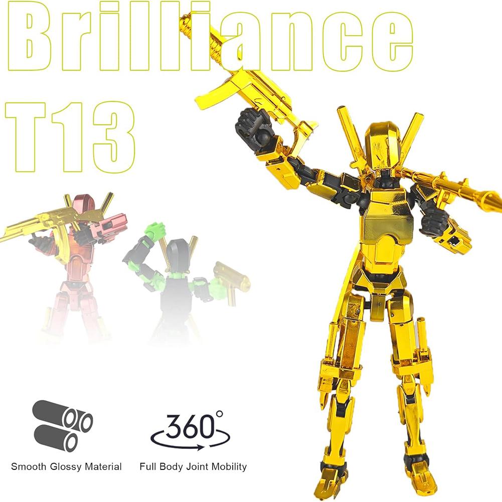 13 Action Figure Titan Multi-Jointed Movable Shapeshift Robot T13 Action Mannequin Character And Dog Figure Toys Gifts For Kids