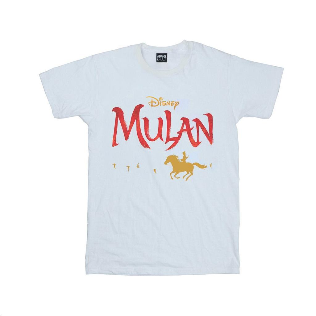 Disney Mens Mulan Movie Logo T-Shirt