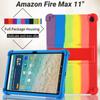 Противоударный силиконовый чехол с 4 утолщенными уголками и подставкой для Amazon Fire Max 11, чехол 2023, 11 дюймов, планшетный ПК, защита детей, принципиально