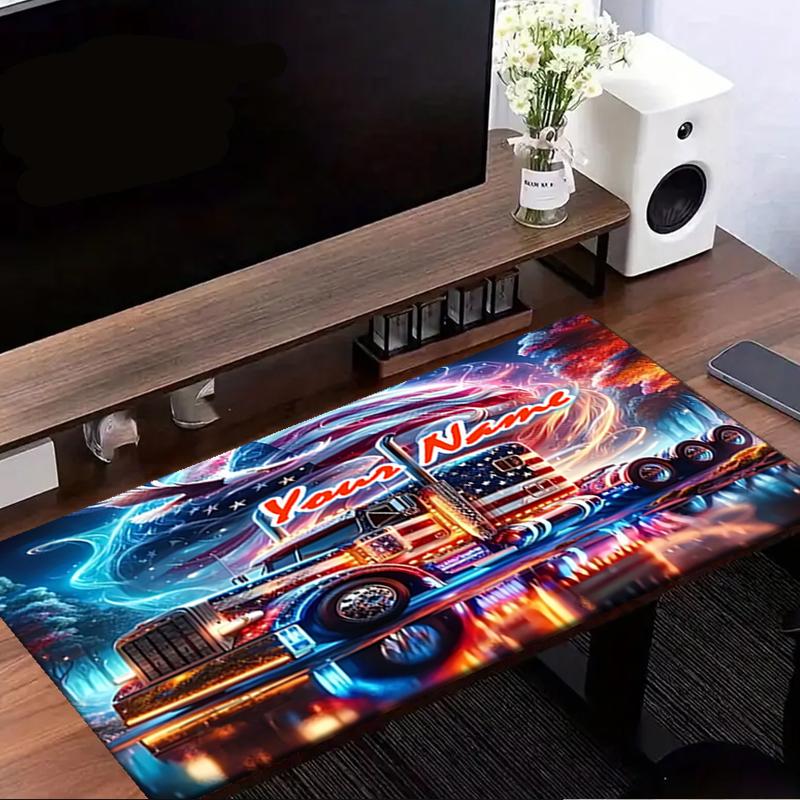 1PC Custom Name American Truck Dreams Mouse pad, keyboard and mouse desk pad, for computer notebook Birthday Gift For Any Room Or Office