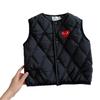 Kids Quilted Plaid Vest for Boys and Girls Warm Sleeveless Jacket for Fall and Winter