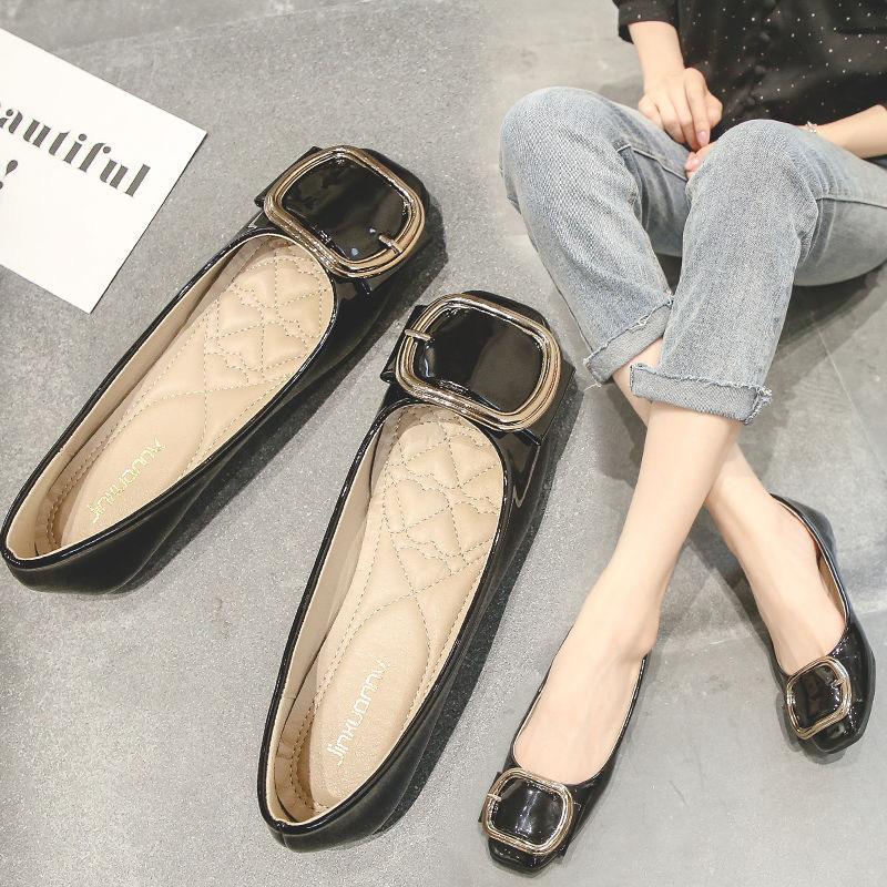 Новое поступление весна лето балетки женская обувь элегантные брендовые офисные туфли женские мягкие черные красные большие размеры 43