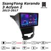 Автомобильная магнитола Android Car-Play для SsangYong Korando 3 Actyon 2 2013-2017 Мультимедийный плеер Головное устройство Стерео Навигация GPS BT WIFI, 2+64 ГБ