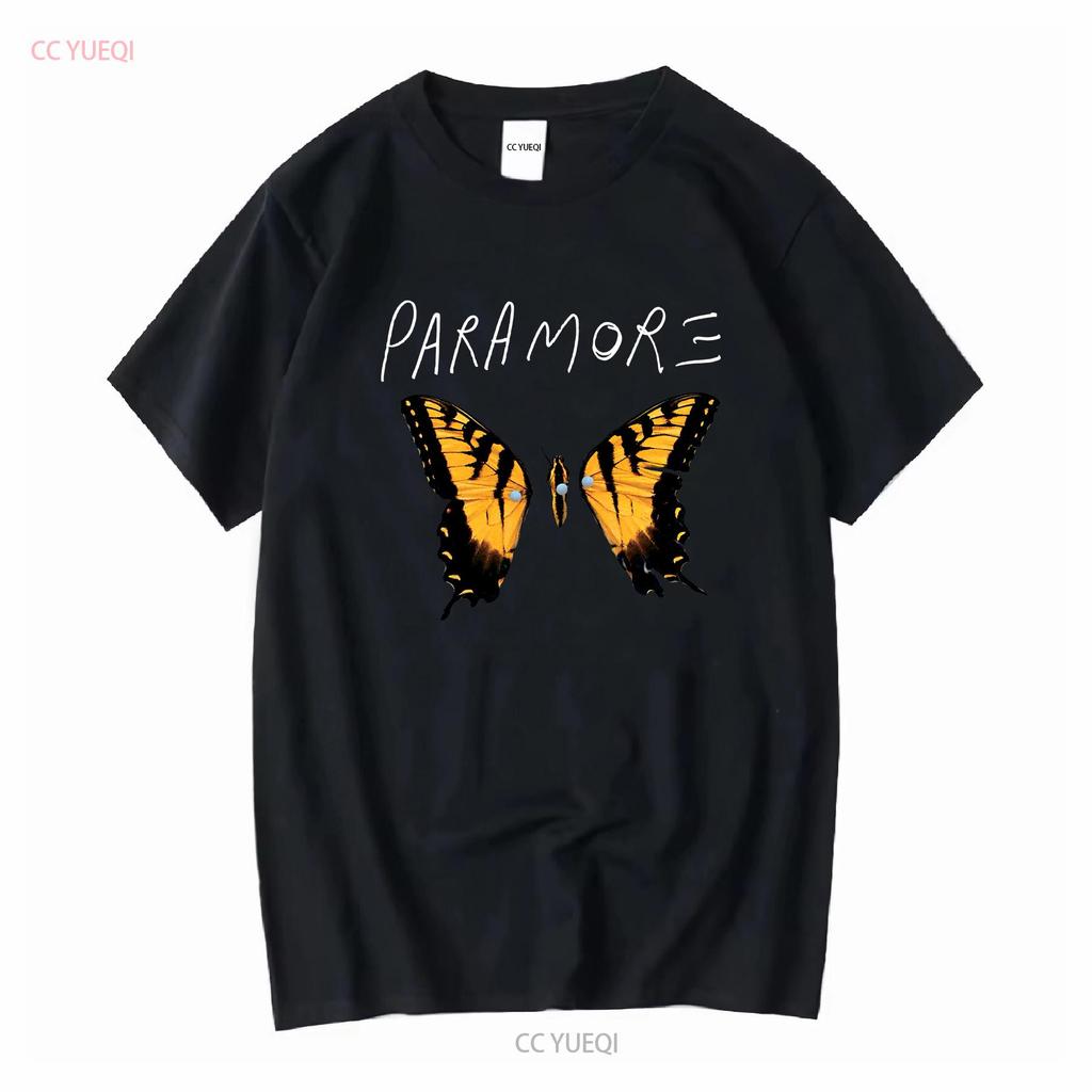 Футболка Paramore Рок Драгоценный Камень Черный Папа Для Подарка винтажная Стиранная Растянутая с принтом Мягкая Слегка Стильная Дышащая Повседневная