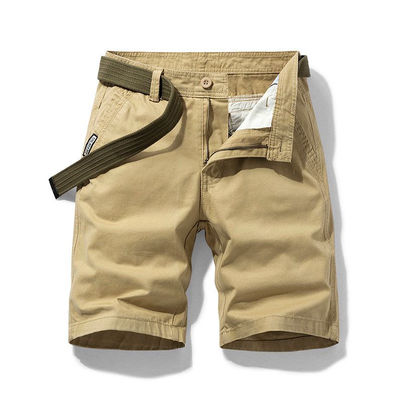 Export Export Tail Goods Multi-Pocket Pure Cotton Workwear Shorts Summer Men's Plus Size Loose Casual Straight-Leg Half Length Middle Pants