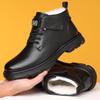 2024 Autumn/Winter Men's Plus-Velvet Warm Leather Martin Snow Boots