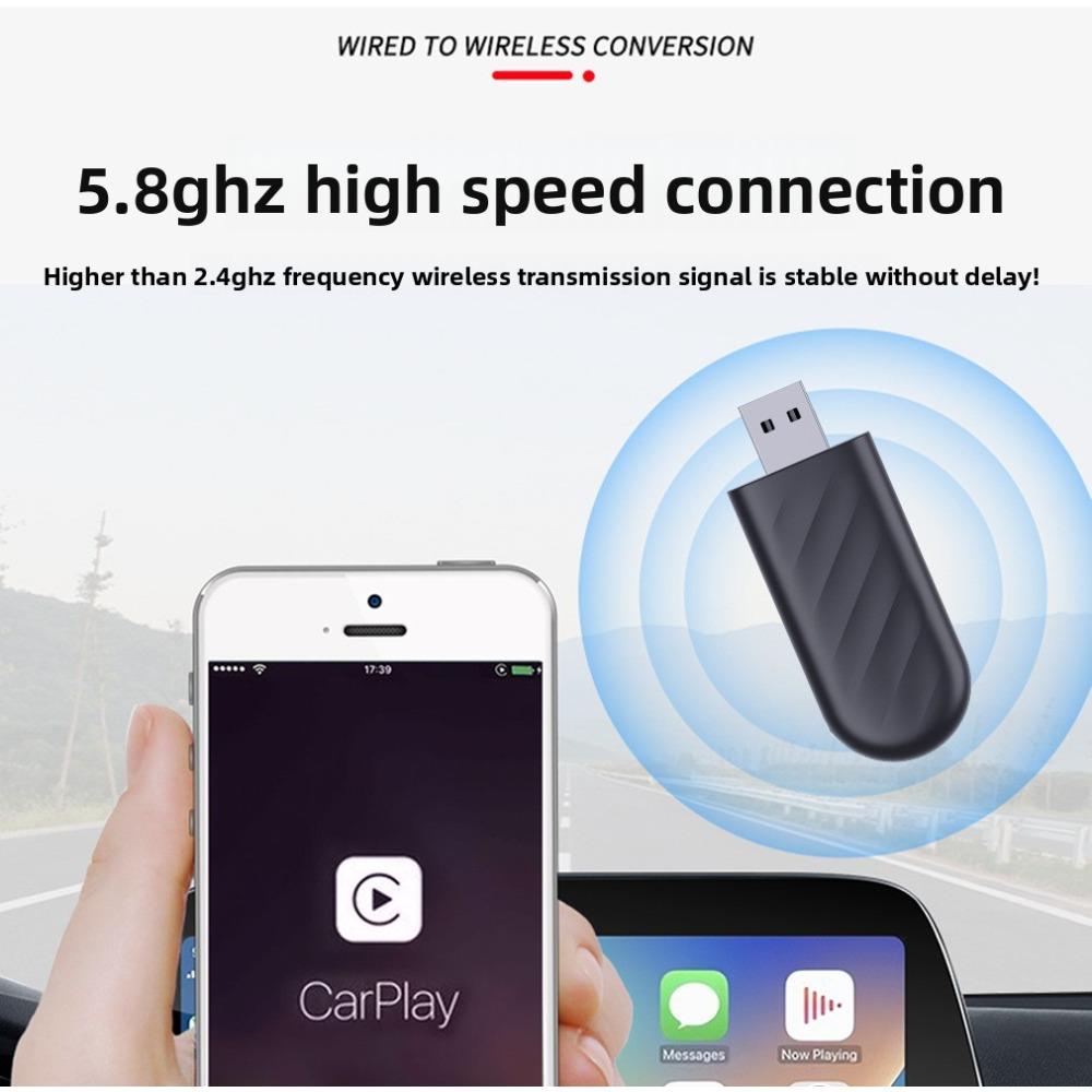 Wireless CarPlay Adapter Box Convert Wired to Wireless for Android Auto Car Stereo Connectivity