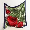 90 * 90cm New Silk Scarf Women'S Spring And Summer Decorative Scarf Sunscreen Travel Shawl Autumn And Winter Scarf Thin Edition