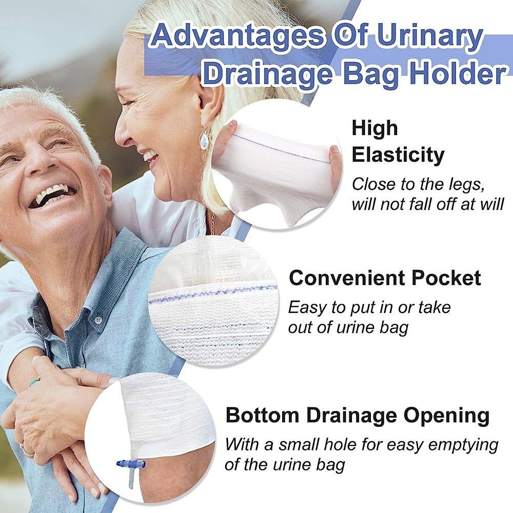 Catheter Sleeve Catheter Bag Holder Washable Drainage Bag Cover Urinary Band Support Incontinence