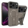 С подставкой Магнитный чехол для телефона для iPhone 17 Air 16 15 14 Plus 12 13 Pro Max Plus Жесткий Противоударный Матовый Задняя панель для Magsafe Чехол