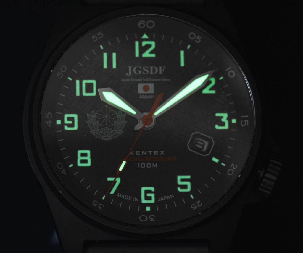 Kentex JSDF Titanium Solar Watch Green S815M-01 Men's