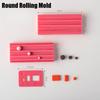 Soft Ceramic Round Ball Rolling Mold Kit Clay Round Rubbing Auxiliary Tool with Punched Earrings Necklace Beads Handmade Tools