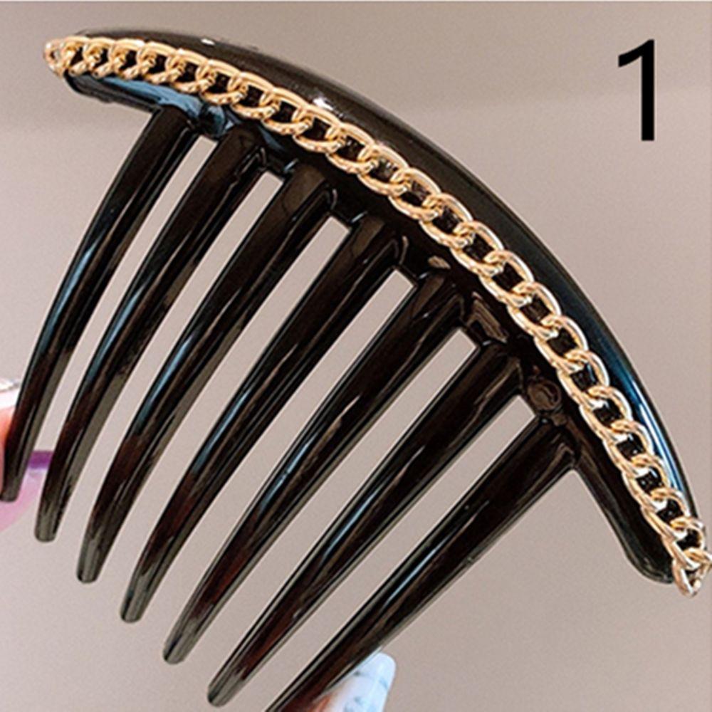 Elegent Headwear Teeth Hair Clip Pearl Hair Combs Sequins Hair Bun Maker Hairpins Headpieces