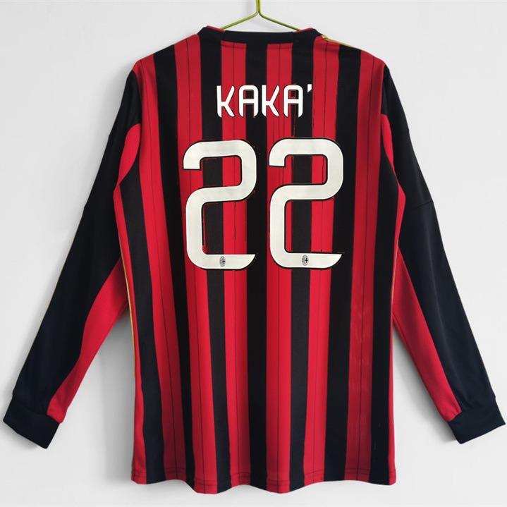 Футболка AC Milan 1314 Серия А футбольная форма домашняя короткий рукав №. 22 Классическая ретро-футболка Кака Балотелли
