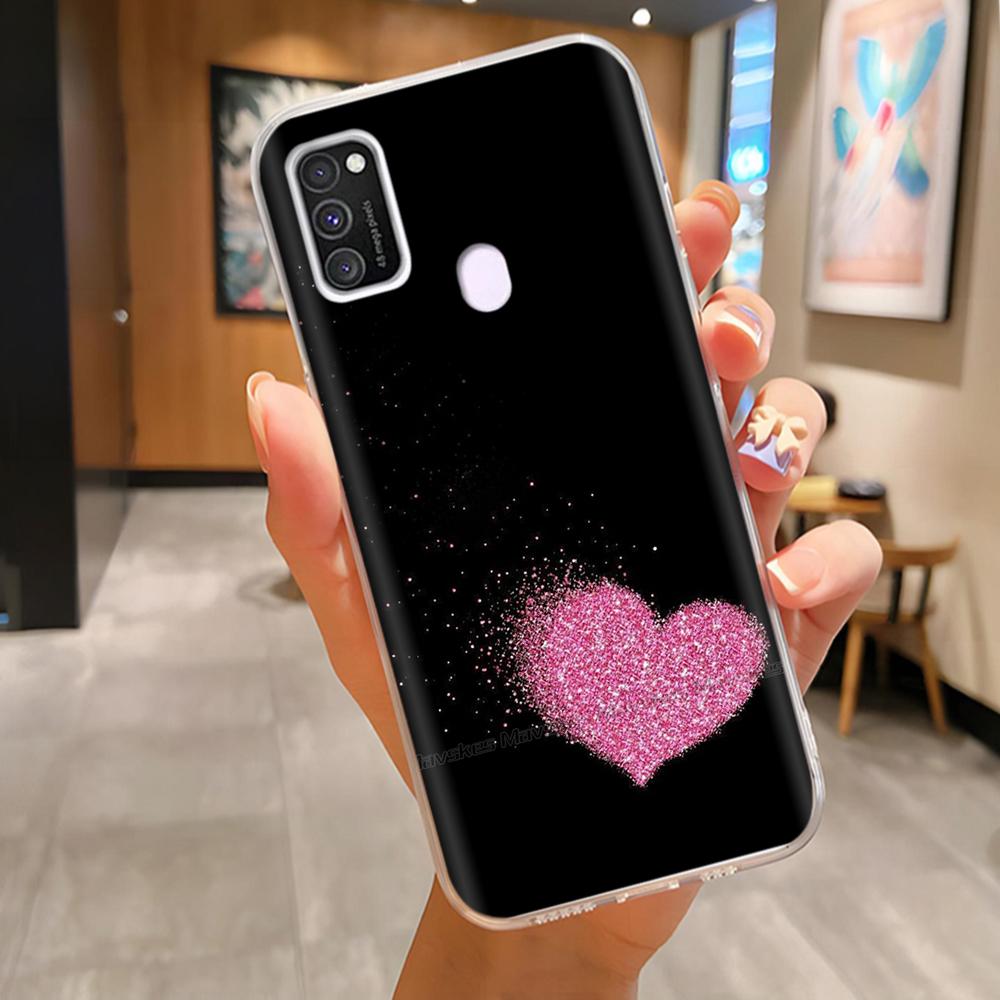 Для Samsung Galaxy M21 M31 Чехол Мягкий ТПУ Мягкий Силикон Модный Чехол для Телефона Для Samsung M21 M31 Funda Роскошная Задняя Крышка Coque Para