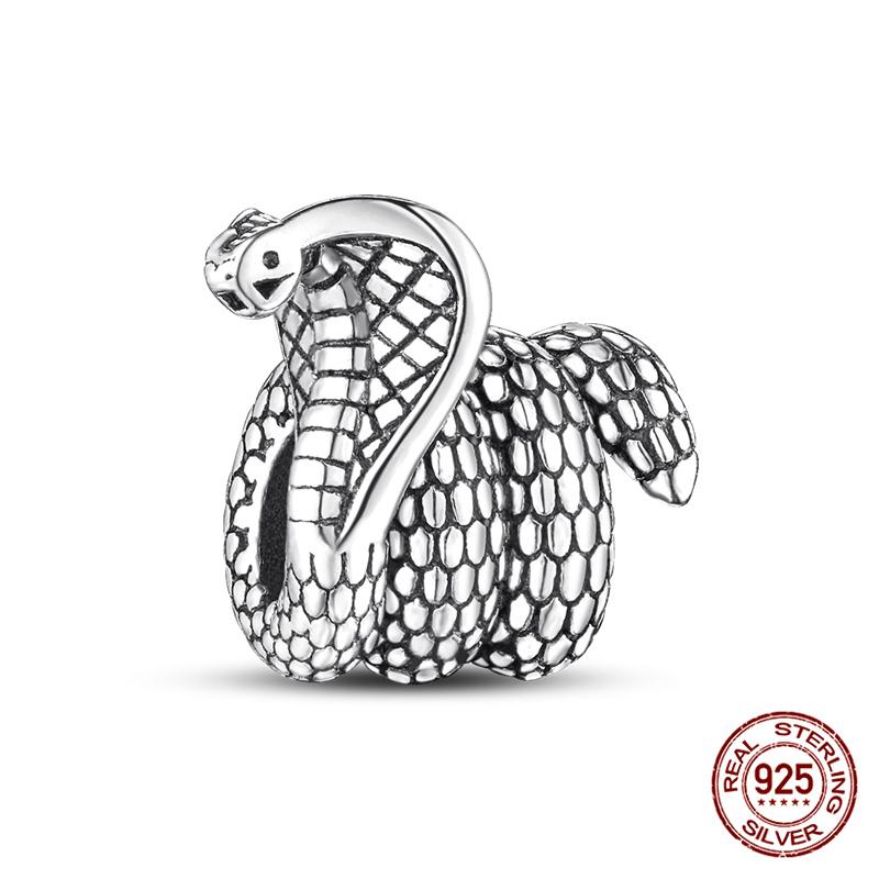 Original Owl Beads 100% 925 Silver Lucky Cat Elephant Charms Fit Original 925 Bracelet DIY Jewelry Making Women's Gift
