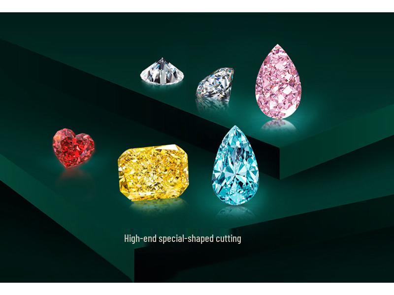 Zhuozhifan S925 Silver Purple Taro Ice Flower Diamond Ring, 1 Carat, European and American Style.