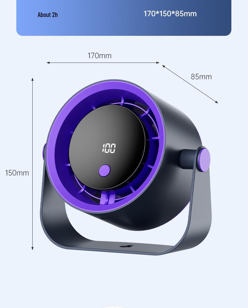 Smart High-Speed Portable Desktop and Hanging Fan with Digital Display