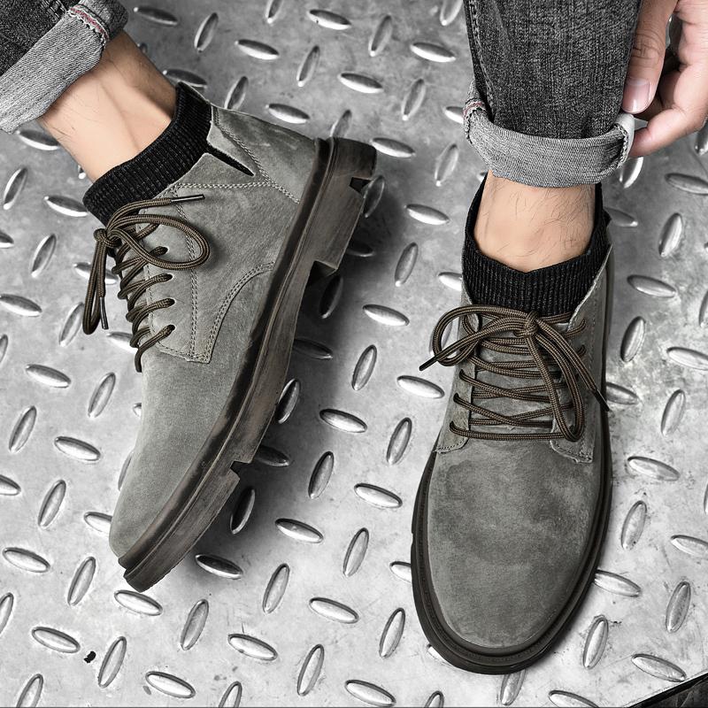 Модные, популярные мужские ботильоны из Европы и Америки, высококачественные туфли, увеличивающие рост, классические мужские деловые туфли на толстой подошве