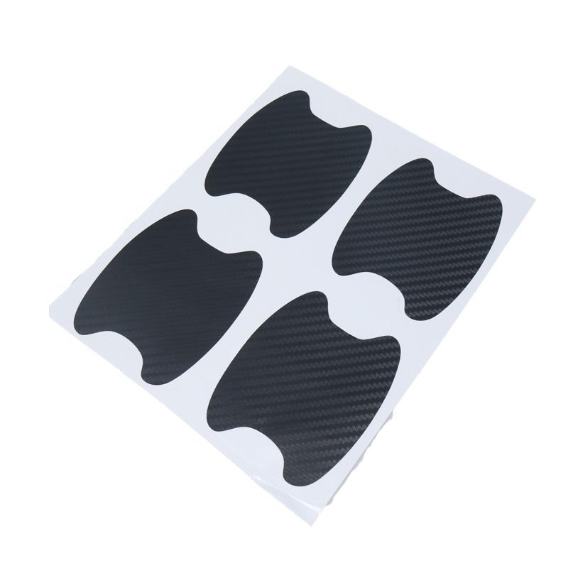 4 шт./компл. текстура из углеродного волокна, дверная ручка автомобиля, защитная пленка, защитная пленка для автомобильной краски, защита от царапин, наклейка на чашу автомобиля