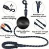 1.5/2/3M Reflective Dog Leash with Comfortable Padded Handle Double Heavy Duty Traction Rope for Small Medium Large Dogs Enhance Safety and Control