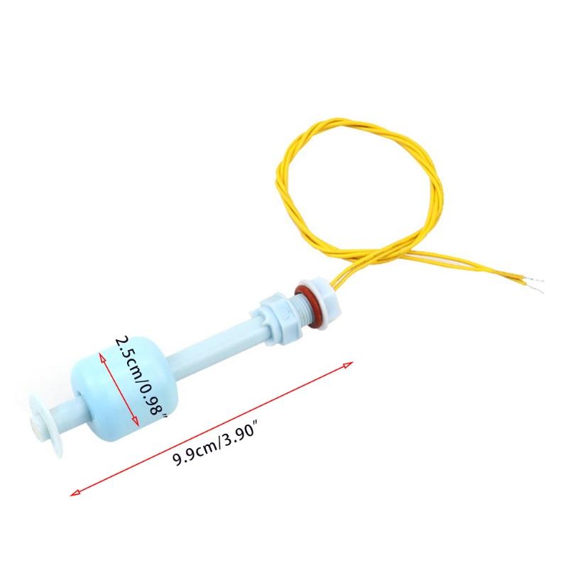 Пластиковый поплавковый выключатель PP Рыба для аквариума Датчик уровня жидкости 10 мм Автоматический датчик контроллера уровня Синий и желтый