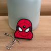 1&2 Pcs Cartoon Keychain Stitch Minnie Key Chains Spider Cartoon Man Cat Key Cover Caps Car Keychain Key Ring Holder Women