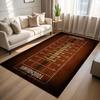 American Football Playbook Area Rug Touchdown Theme Floor Mat Game Day Decor Non-Slip Carpet for Man Cave Living Room Bedroom