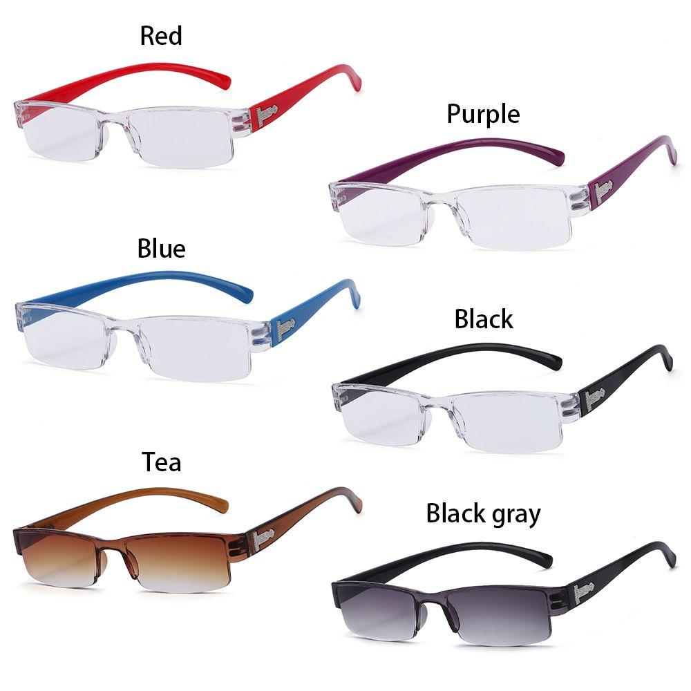 Korean Clear Lens Ultra-light Presbyopic Glasses Readers Eyewear Reading Glasses Half Frame