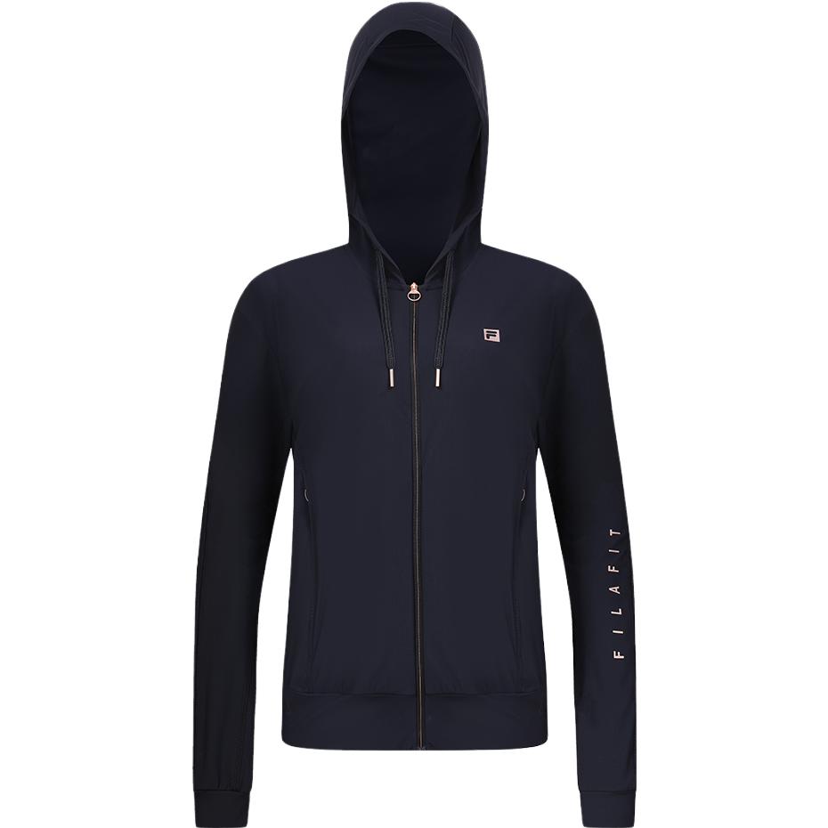 Fila 2023 Осень Новая Повседневная Мода Вязаная Куртка с Длинным Рукавом Женские куртки Легендарно-Синий A11W331501F-NV