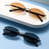 Frameless Fashion Oval Small Frame Glasses Suitable for Daily Wear By Men and Women Gafas De Sol Mujer