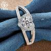 925 Sterling Silver Elegant Heart AAA Zircon Ring Classic Jewelry
