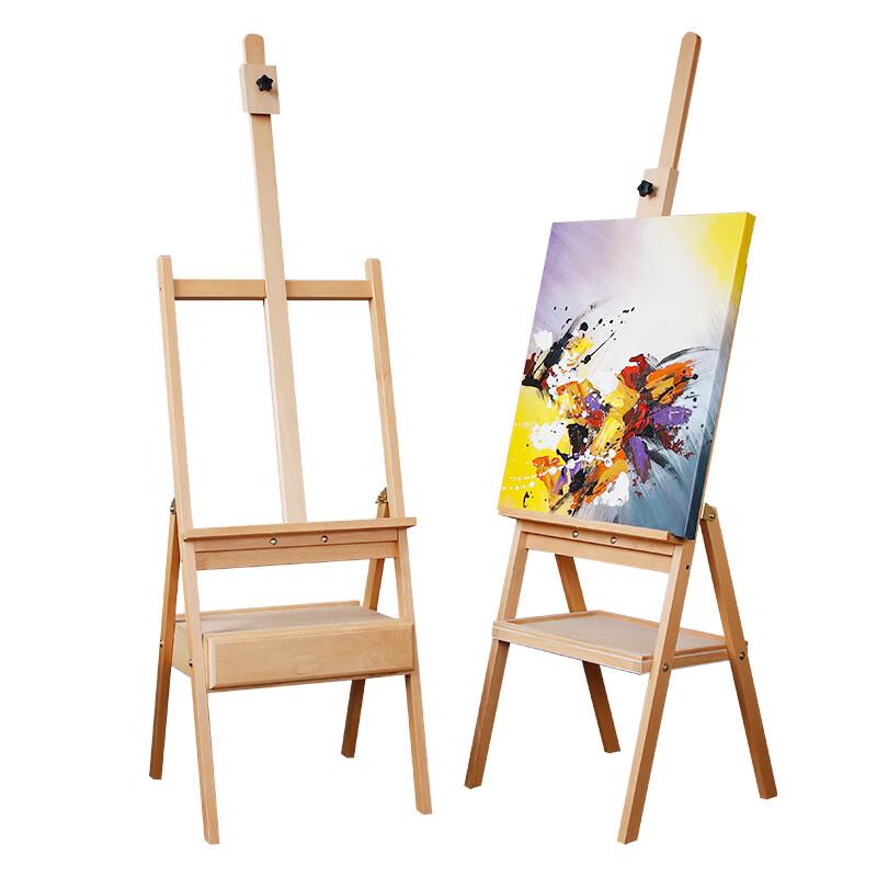 Handun Mini Folding Beechwood Easel with Drawer