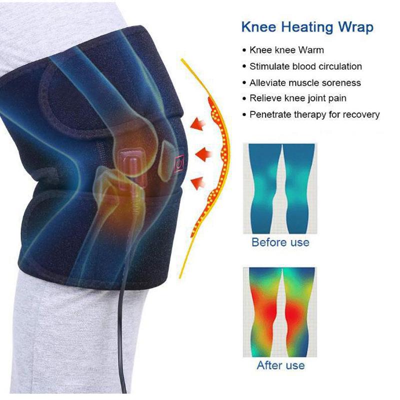 Электрический подогреваемый наколенник для облегчения боли при артрите, согревающий пояс для ног