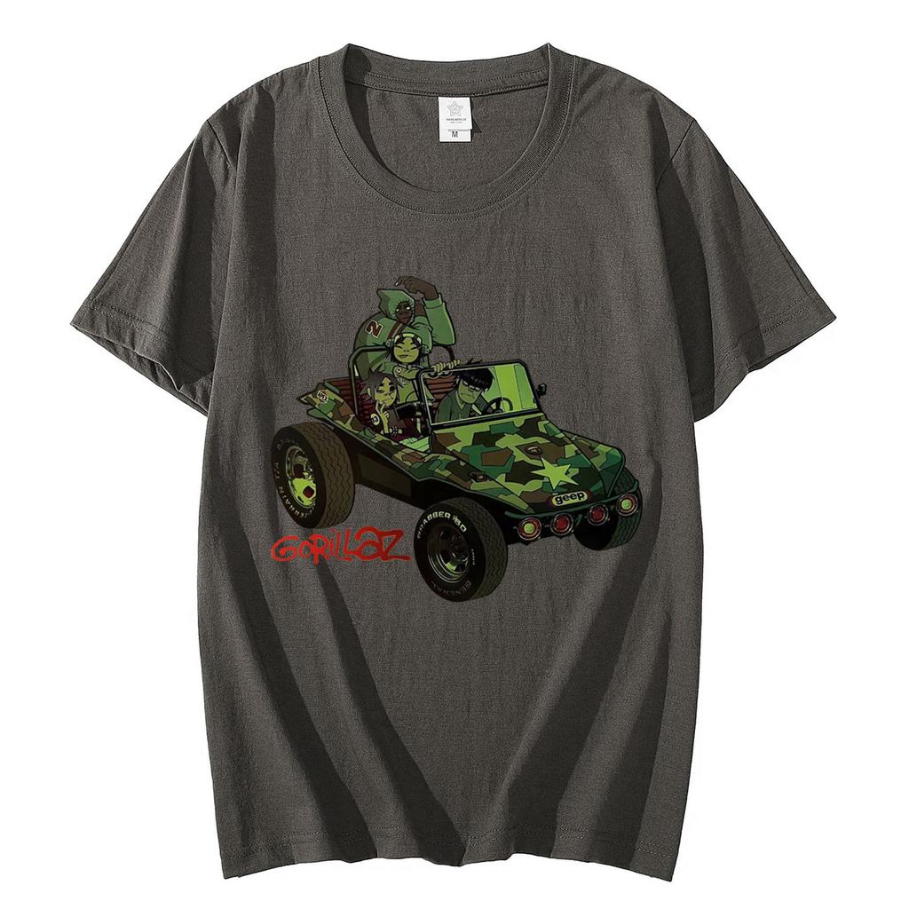 Trend Band Gorillaz Album Graphic T Shirts Harajuku Cartoon Oversized Tshirt Unisex Fashion Hip Hop Vintage Tshirts Streetwear