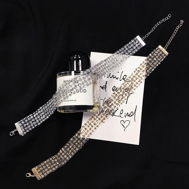 Женские украшения на шею с сексуальным коротким ожерельем, декором, новые модные блестки, невидимая цепочка для ключицы, аксессуары для женщин