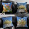 Symbols Of Innocence And Hope Daisy Pillow Case Anti-dustmite Pillowcase Invisible Zipper Silky Short Plush Sofa Cushion Cover