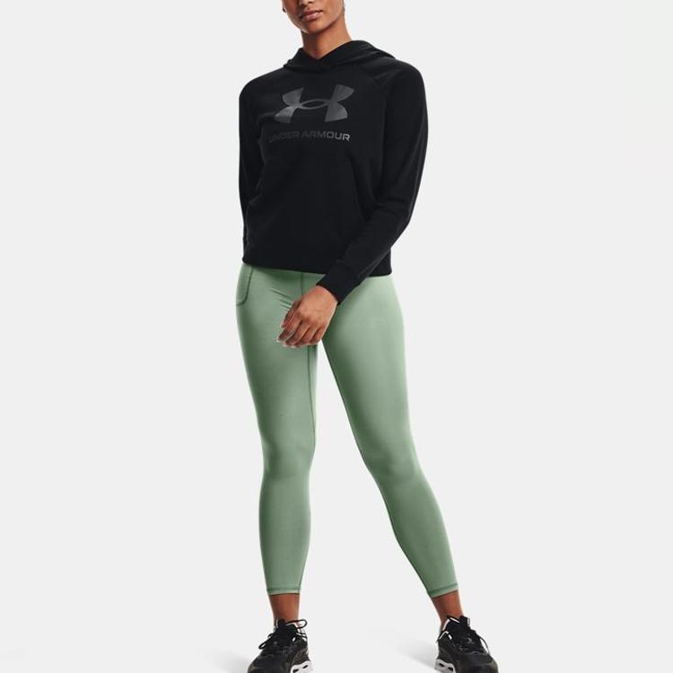 Under Armour Толстовка с капюшоном и принтом, женская толстовка с длинными рукавами, черная 1369460-001