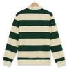 Men Long-sleeved T-shirt 2025 Autumn New Fashion Trend Striped Printing Casual Loose Outdoor Camping Lapel Top Couple POLO Shirt