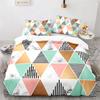 Geometric Marble Duvet Cover Abstract Triangle for Children Women Teens Simple Style Theme Bedroom Decorations Queen King Size