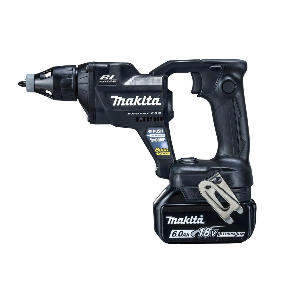 Makita FS600DRGB Аккумуляторная отвертка 18 В 6 Ач и кейс в комплекте (черный) Аккумулятор, Зарядное устройство,