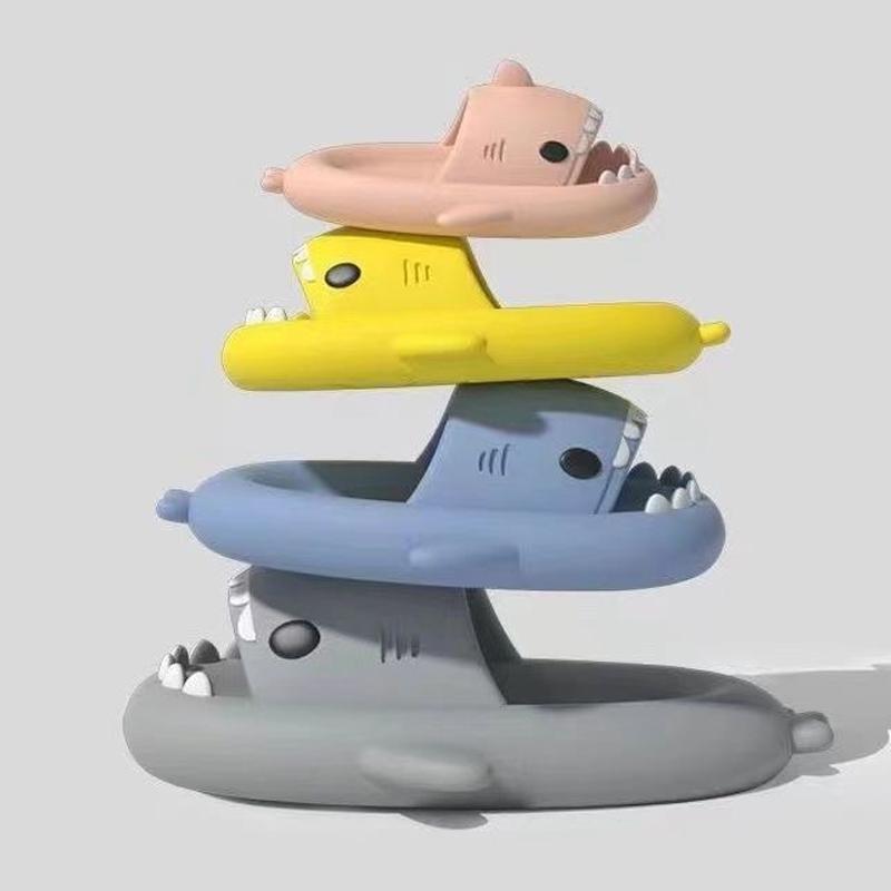 Модные женские тапочки Comwarm Shark, легкие пляжные тапочки с толстой подошвой, нескользящие домашние сандалии, женские шлепанцы для ванной