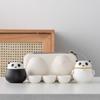 Light Luxury Panda Travel Tea Set, One Pot, Three Cups of Kuaike Cup, High-end Kung Fu Tea Set Gift Box, Business Gift Accompaniment
