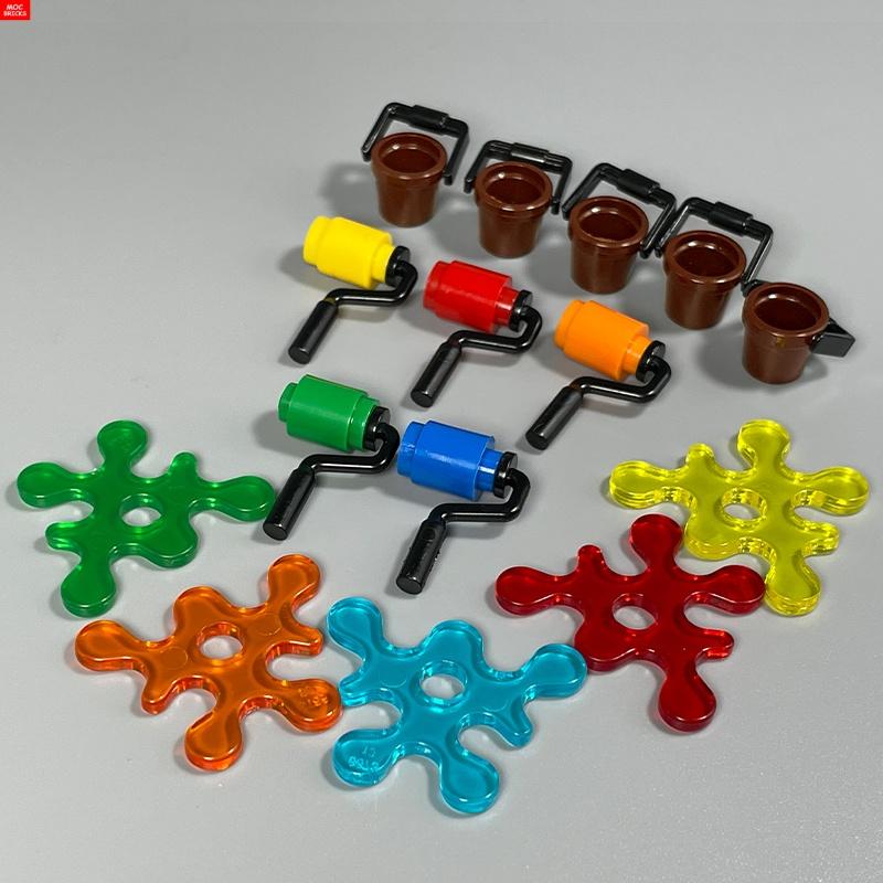Нетоксичные Moc Кирпичи Инструмент Художника Для Фигурок 4 см Круглый Кирпич 1x1 Жидкий Пигмент 12885 Образовательные Строительные Блоки Игрушки Подарки для Детей