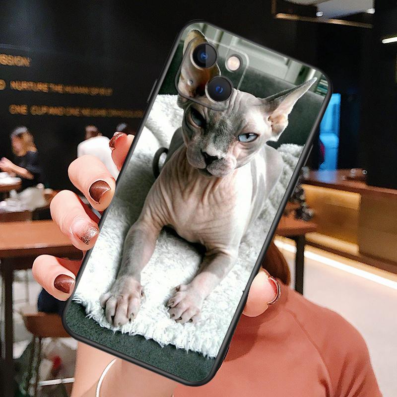 Чехол Сфинкс Кошка Сфинкс Для iPhone 14 13 12 11 15 16 Pro Max Plus X XS XR 12 13 Mini Чехол Аксессуары