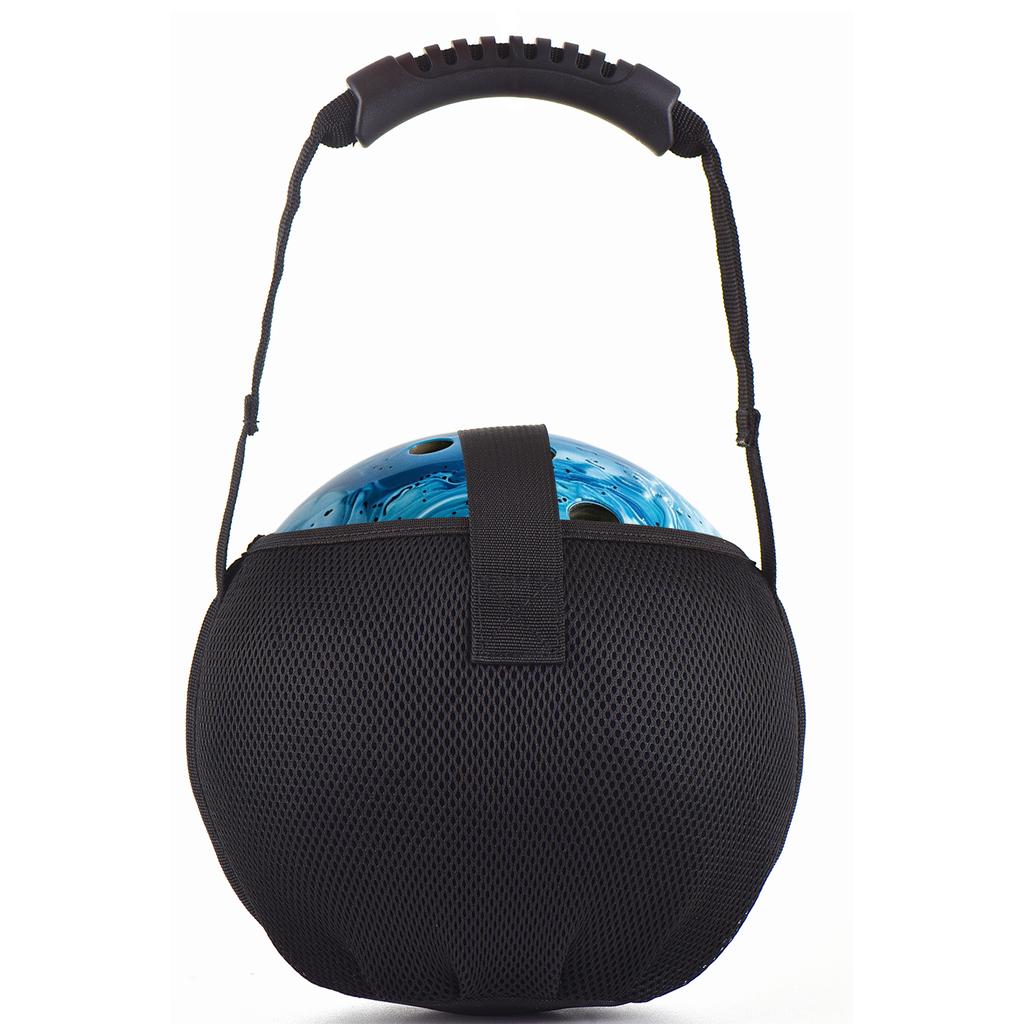Portable Bowling Mesh Bag Single Bowling Bag with Reinforced Handle
