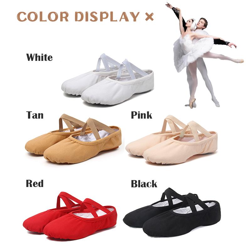 Балетные туфли для девочек, парусиновые балетные тапочки на мягкой подошве, детские балетки для практики, женская танцевальная обувь